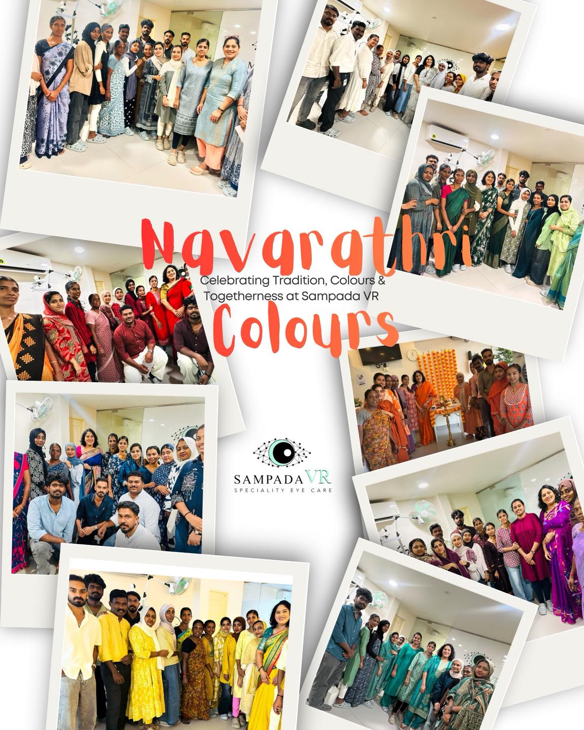 🌈✨ Navaratri Colours, Sampada Style! ✨🌸 Nine days, nine colours, and countless smiles! 💖 Our Sampada VR family celebrates the spirit of Navaratri with…