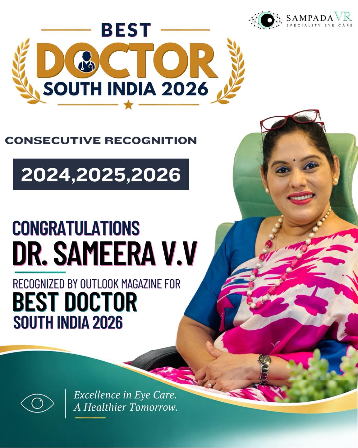 🎉 A TRIPLE MILESTONE OF EXCELLENCE! 🏆 Congratulations, Dr. Sameera V.V.! 👏✨ A remarkable journey of dedication, excellence, and recognition! 🌟 Honoured by…